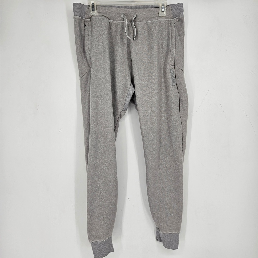 Gymshark Sweatpants Mens Large Joggers Gray‎ Pockets Gym Workout Performance